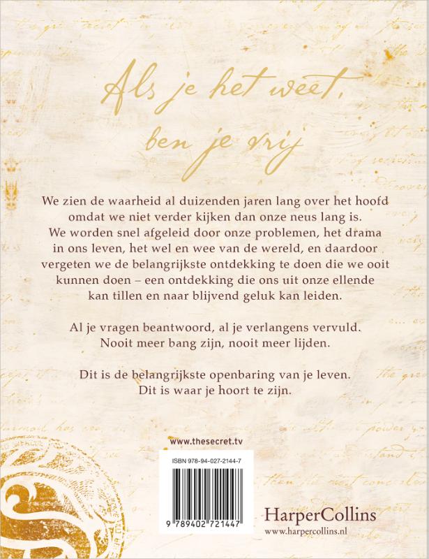 Achterkant van The Greatest Secret