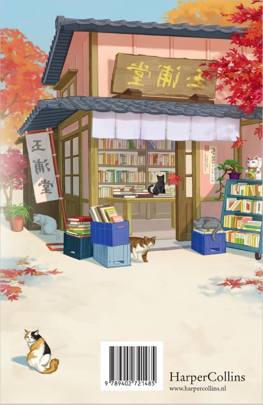 Achterkant van Every Bookshop Needs a Cat