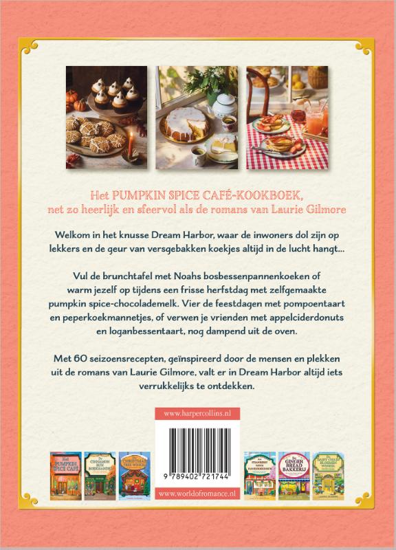 Achterkant van Het Pumpkin Spice Café kookboek