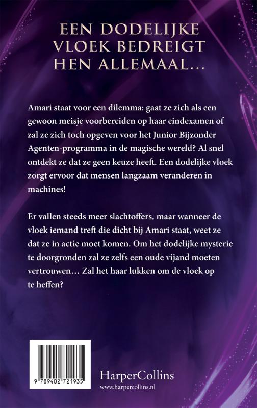 Achterkant van Amari en het Metalen Monster