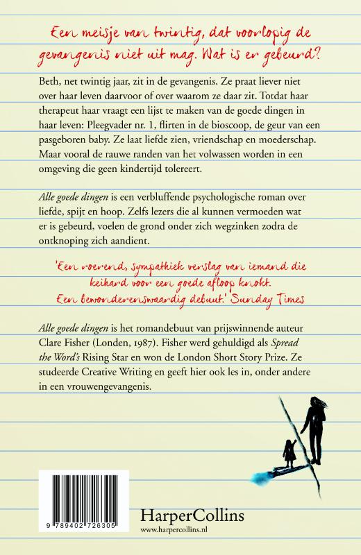Achterkant van Alle goede dingen