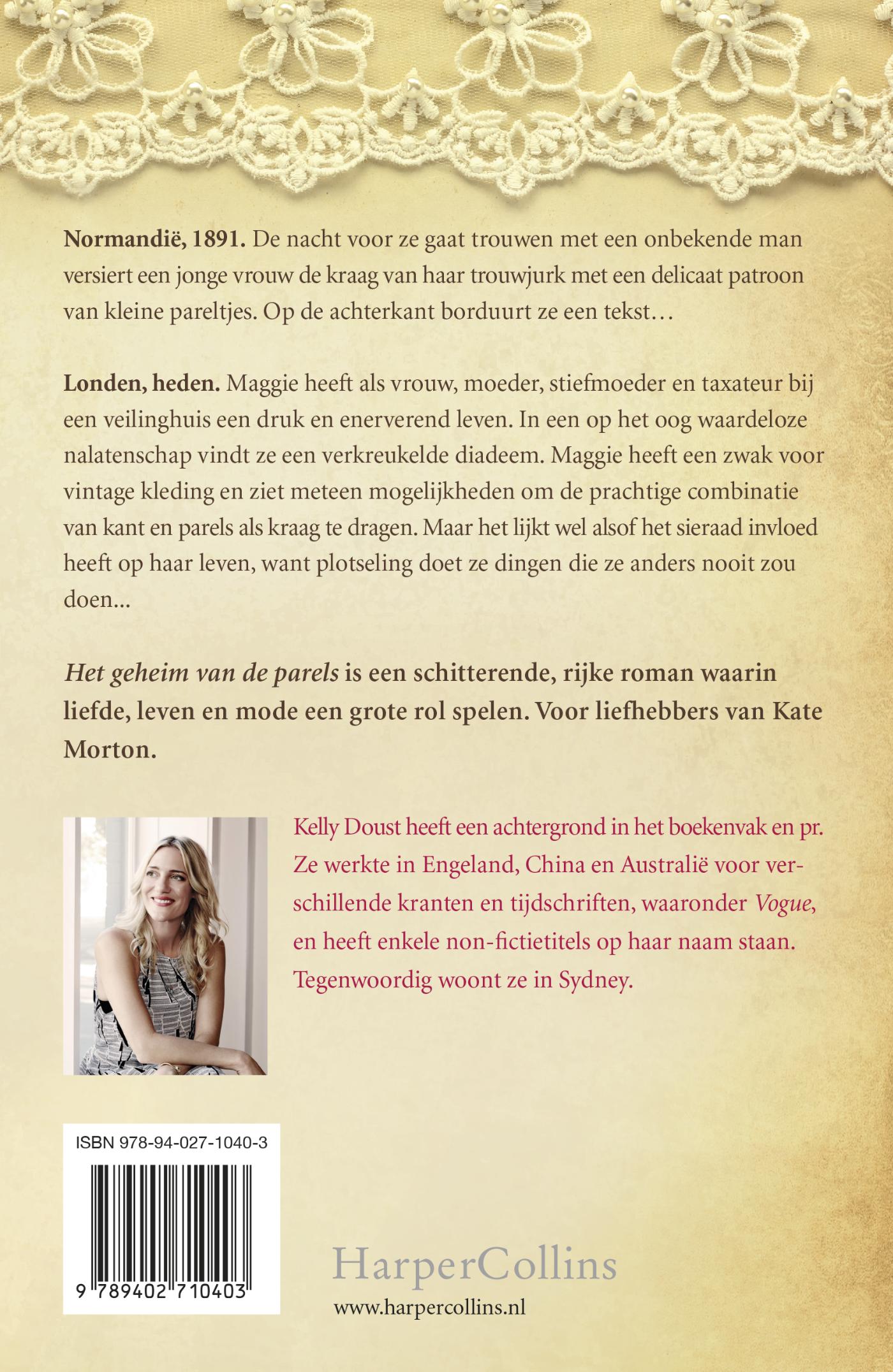 Achterkant van Het geheim van de parels