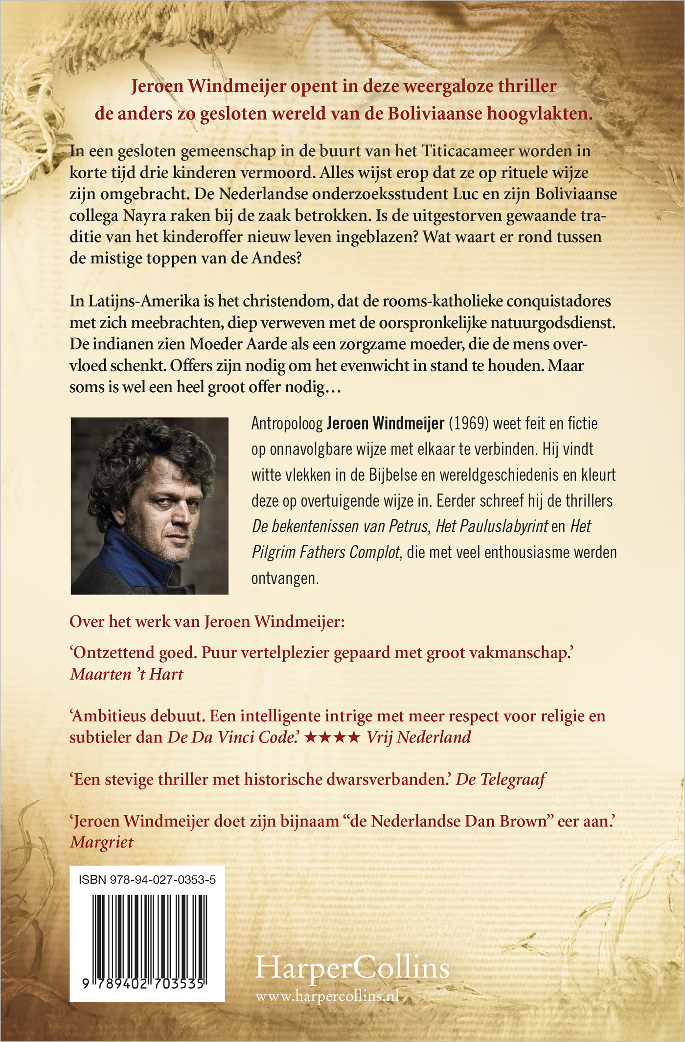 Achterkant van De offers