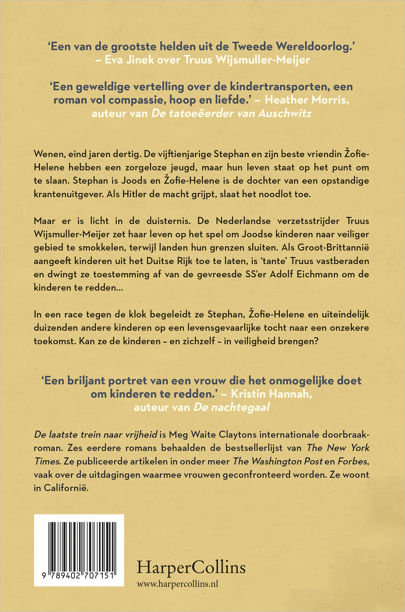 Achterkant van De laatste trein naar vrijheid