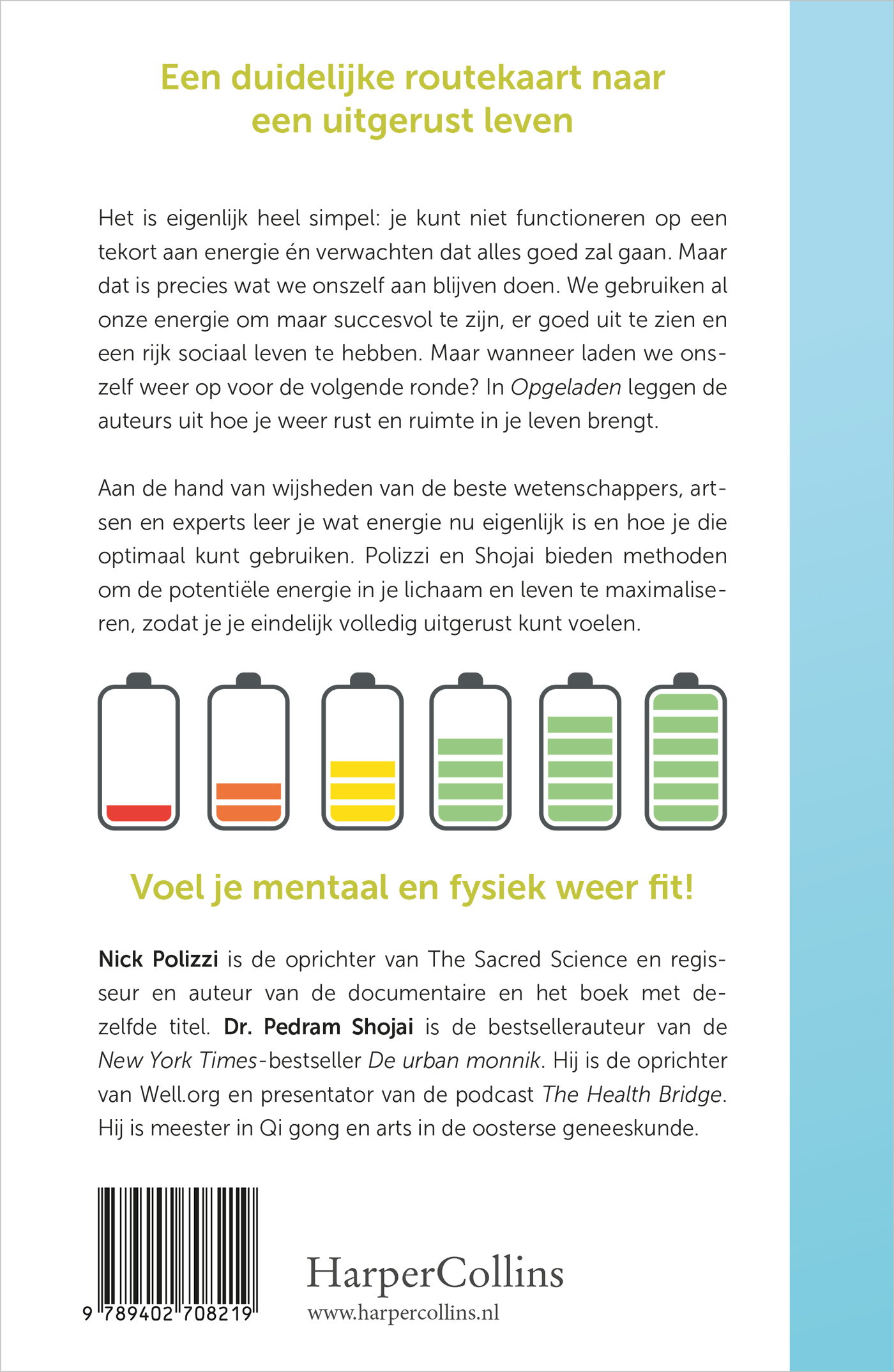 Achterkant van Opgeladen
