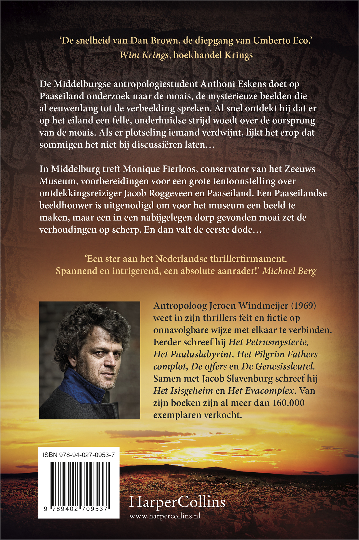 Achterkant van De stenen goden