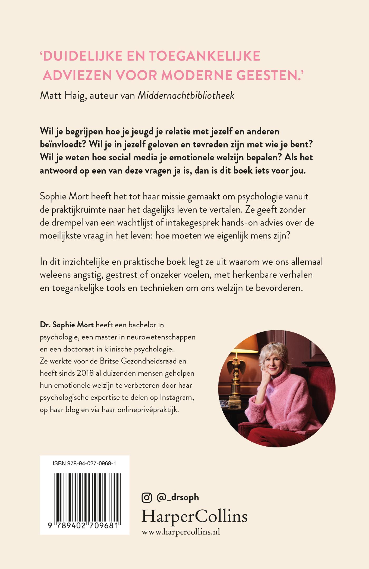 Achterkant van Handleiding hoe mens te zijn