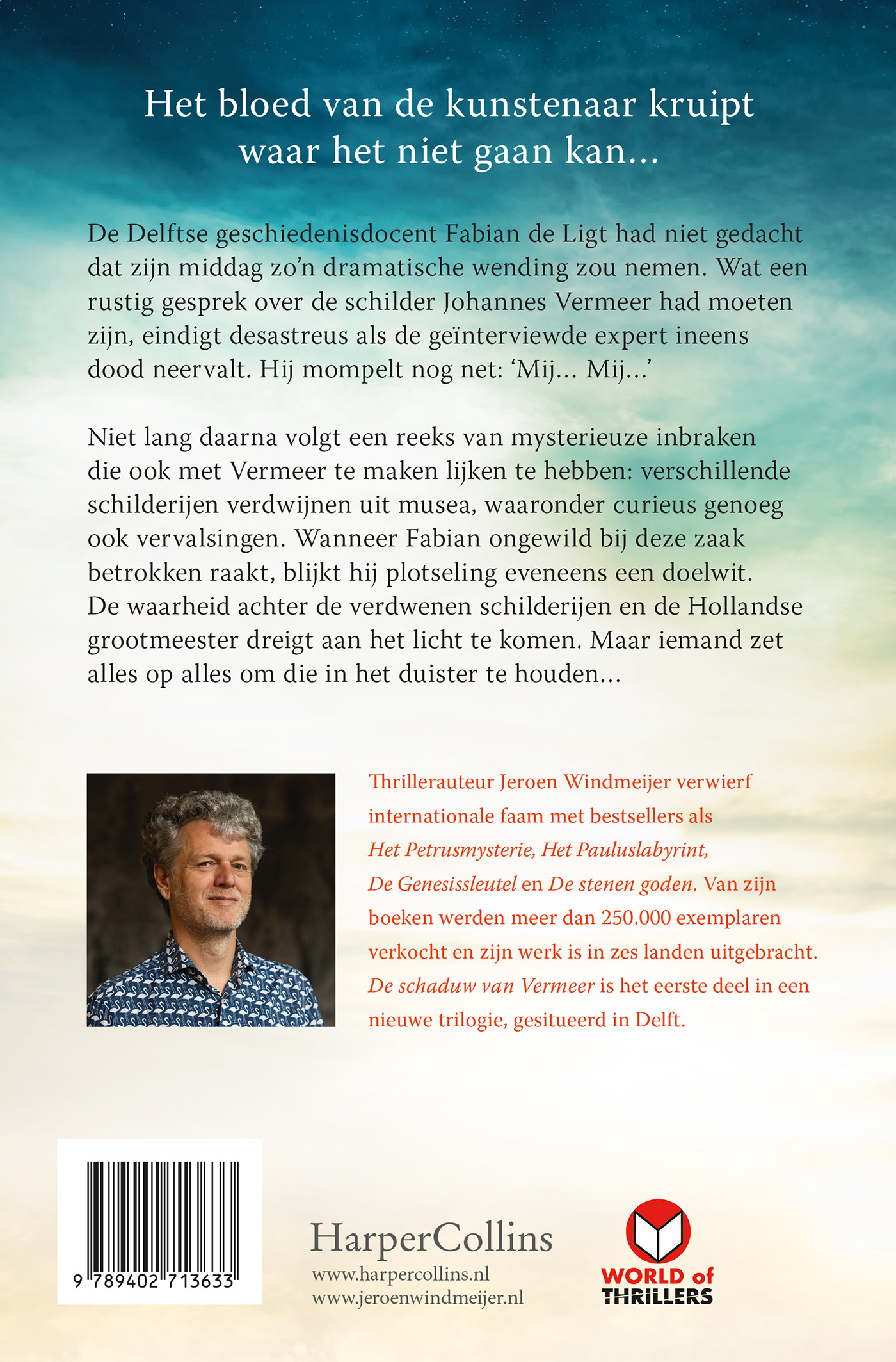 Achterkant van De schaduw van Vermeer