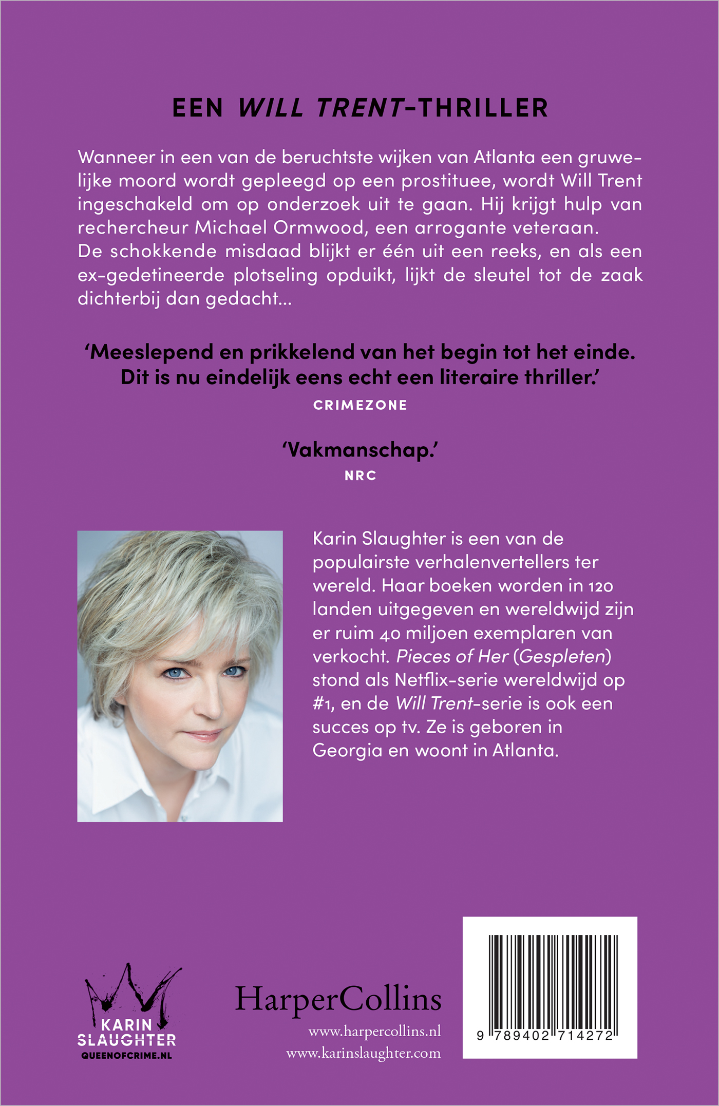 Achterkant van Triptiek