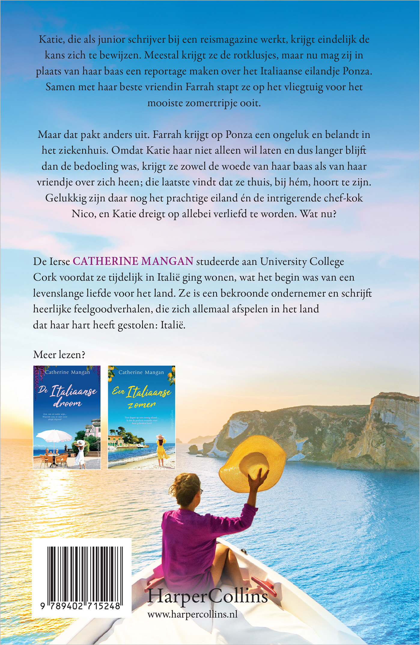 Achterkant van De Italiaanse vakantie