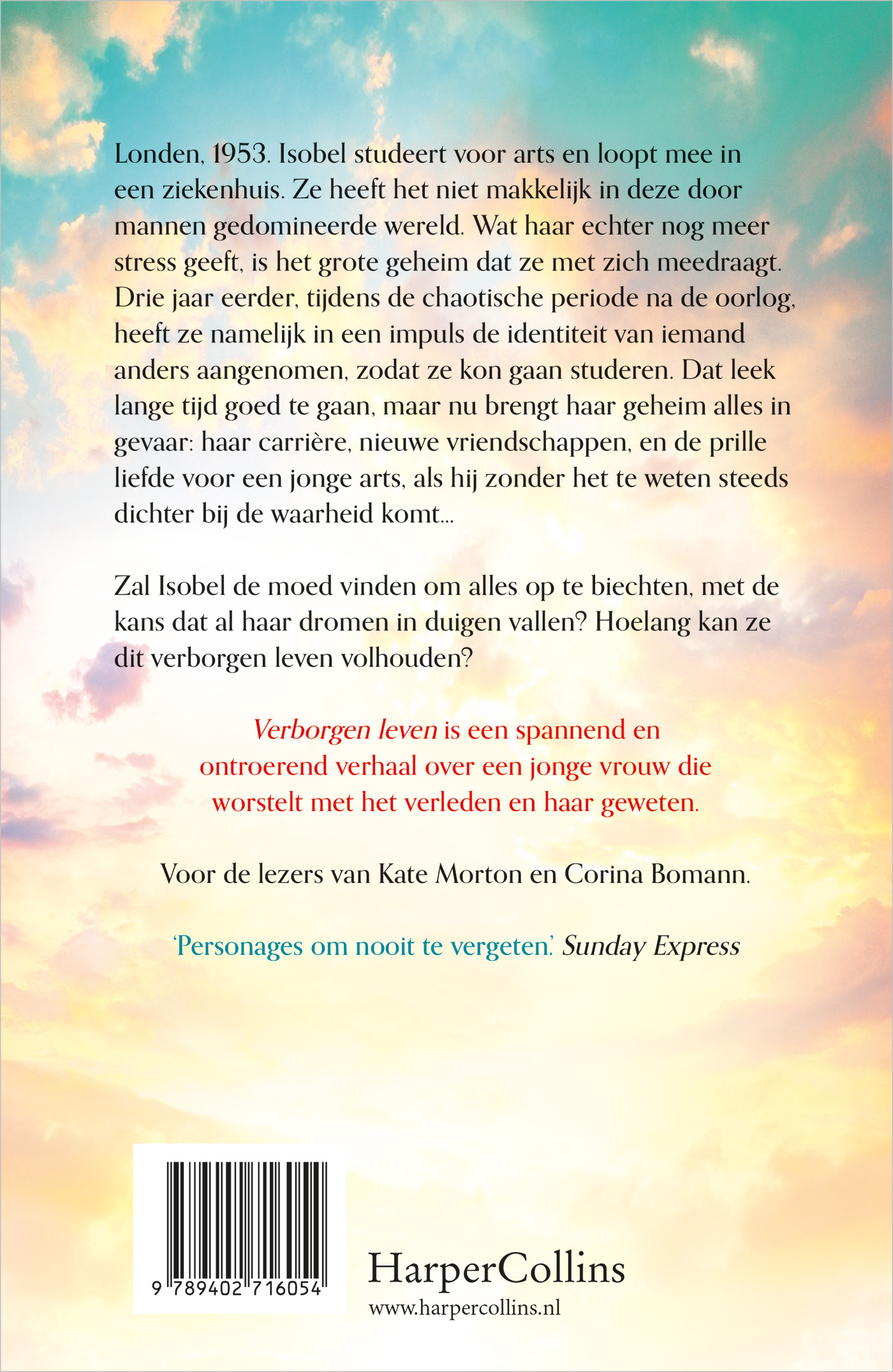 Achterkant van Verborgen leven