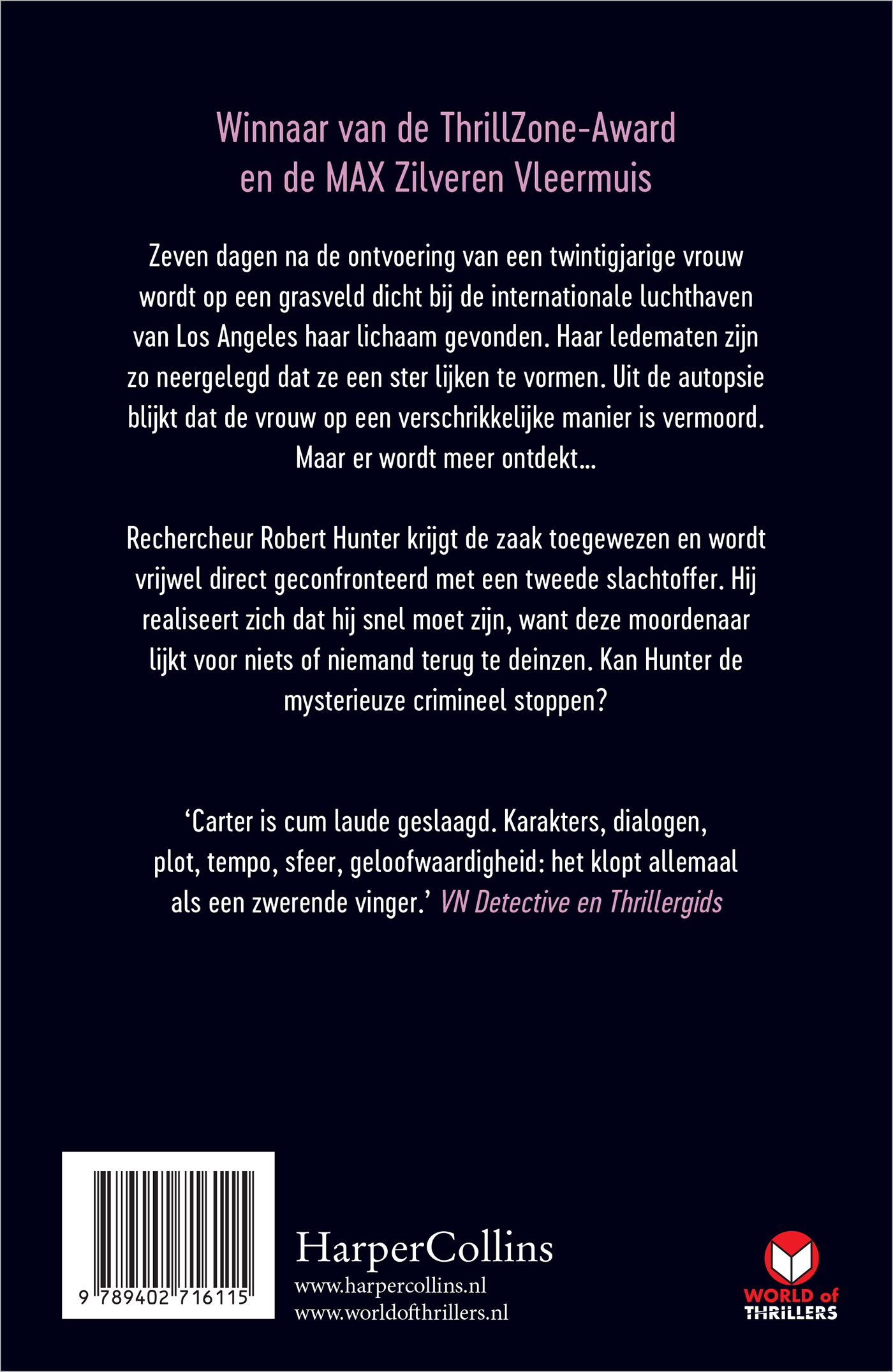 Achterkant van Ik ben de dood