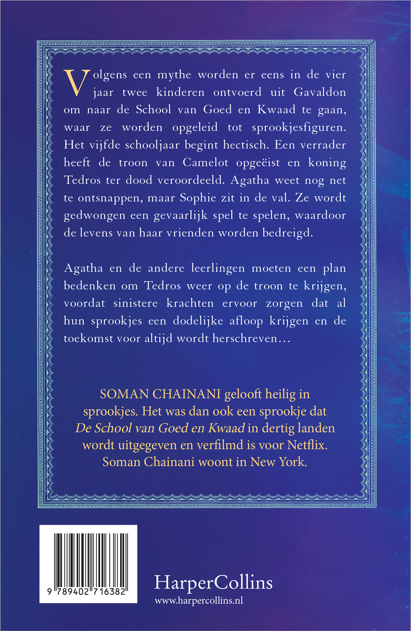 Achterkant van Een kristal van tijd