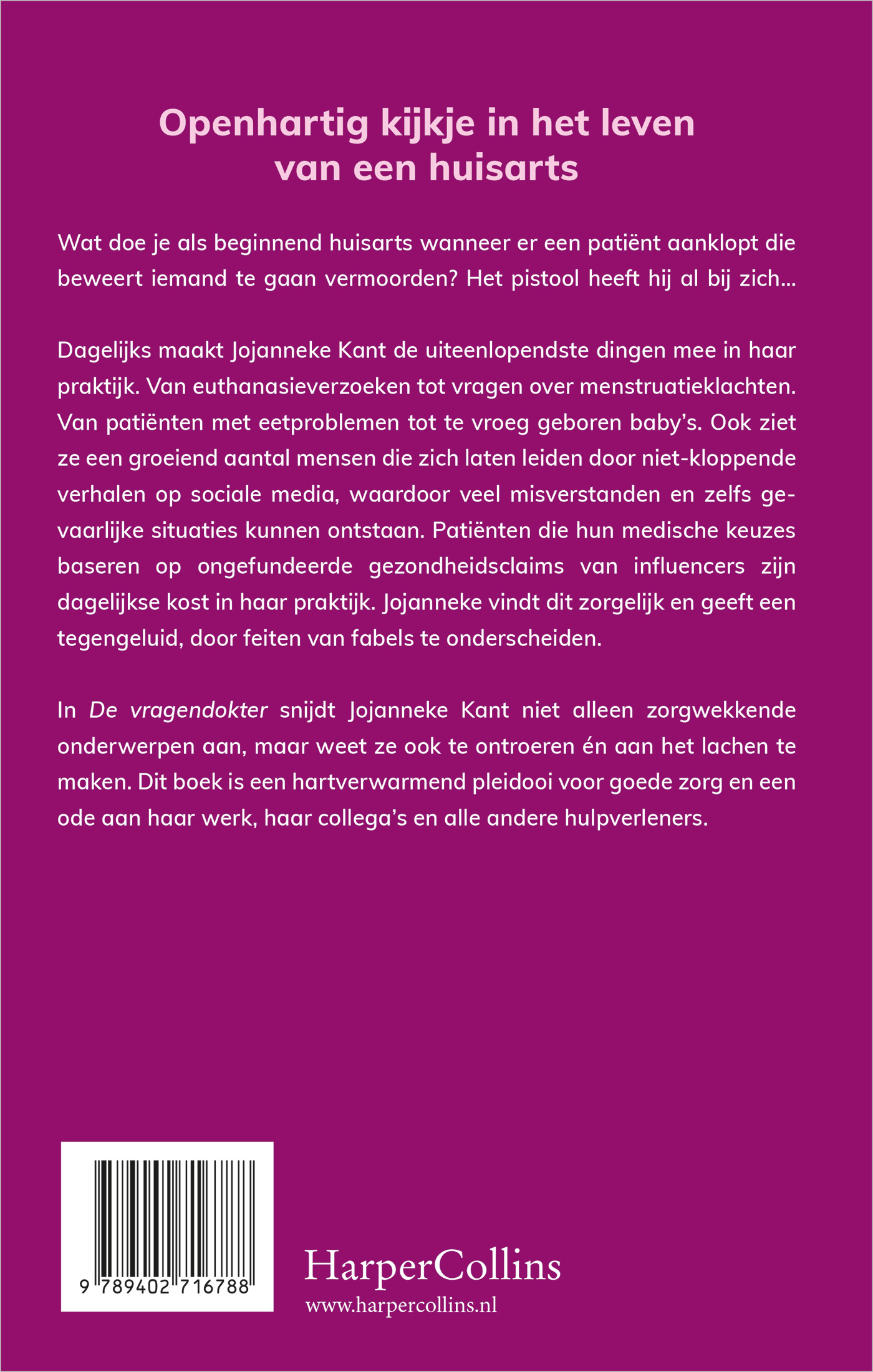 Achterkant van De vragendokter