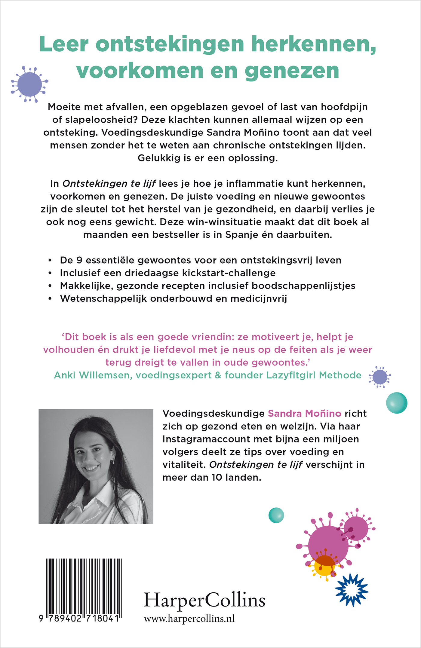 Achterkant van Ontstekingen te lijf