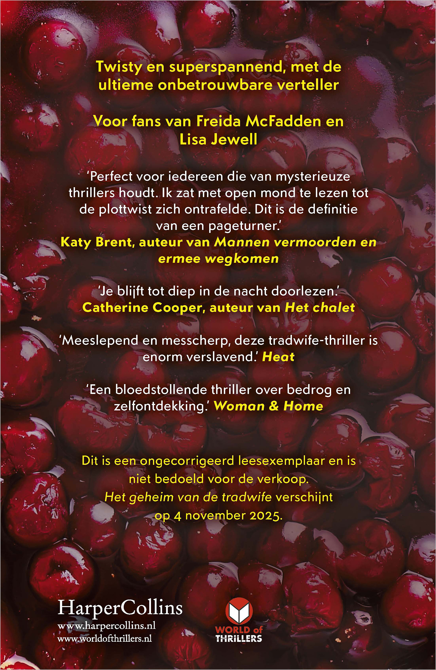 Achterkant van Het geheim van de tradwife