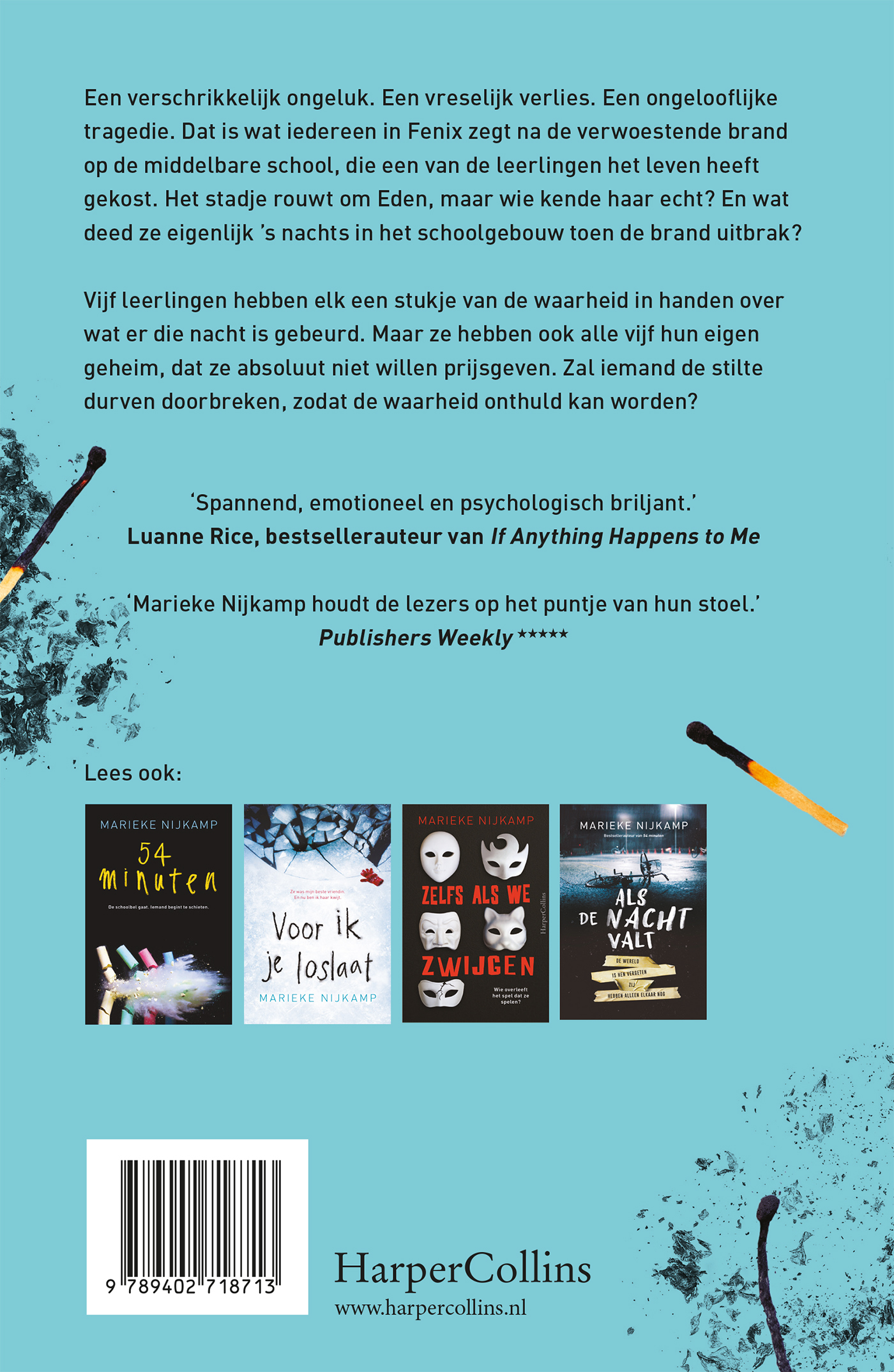 Achterkant van Na de brand