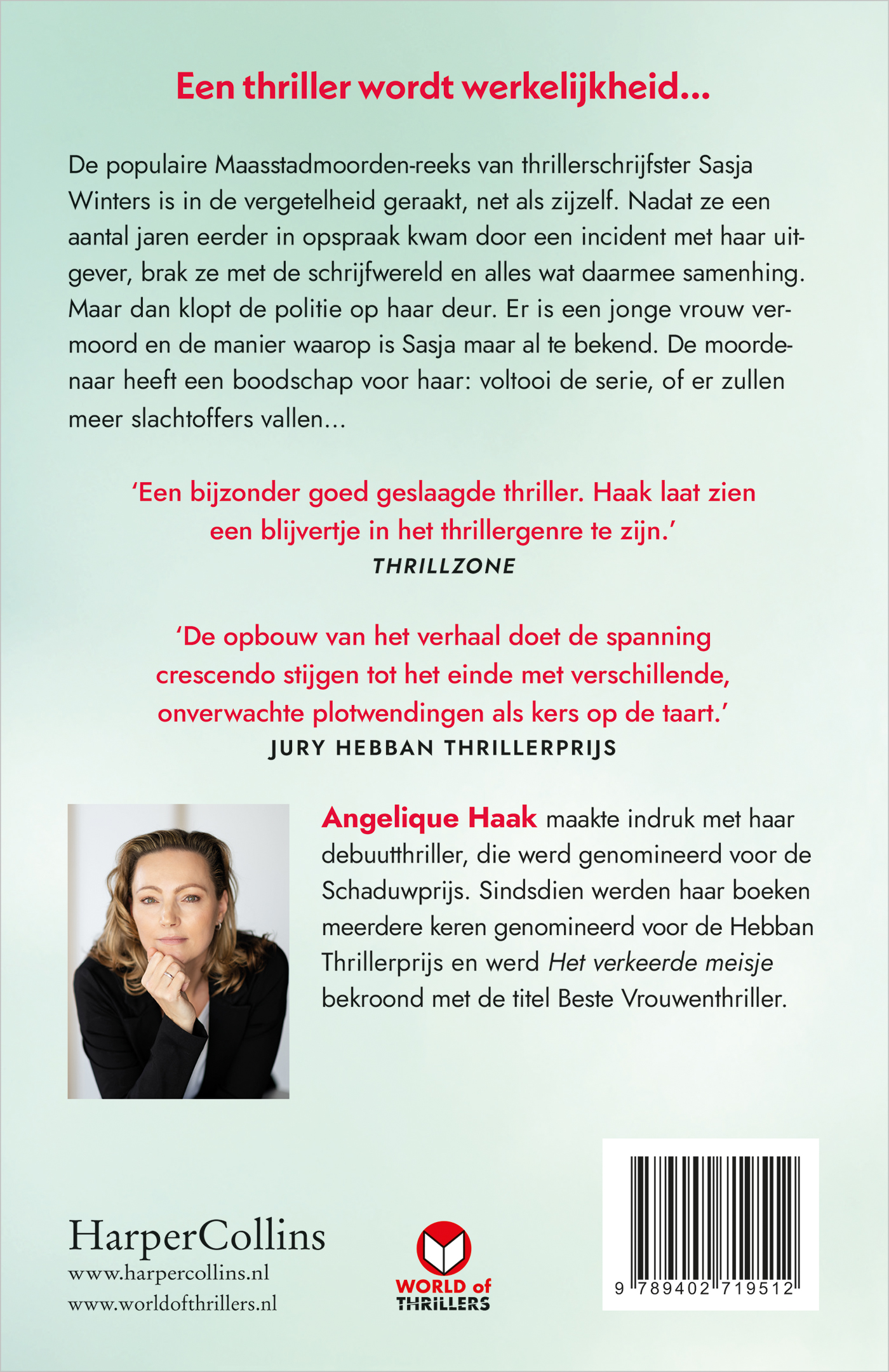 Achterkant van Afgeschreven