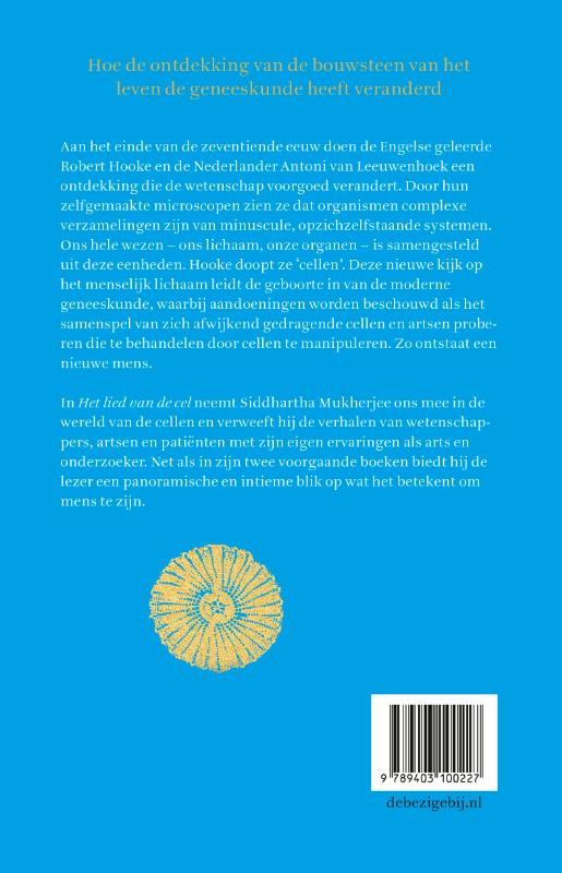 Achterkant van Het lied van de cel