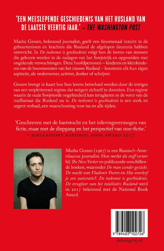 Achterkant van De toekomst is geschiedenis