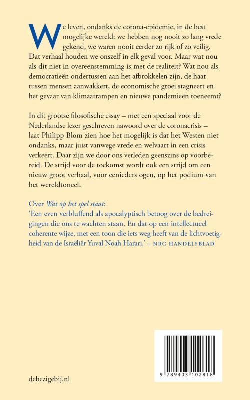 Achterkant van Het grote wereldtoneel
