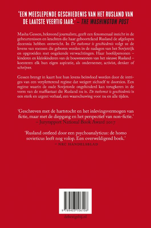 Achterkant van De toekomst is geschiedenis