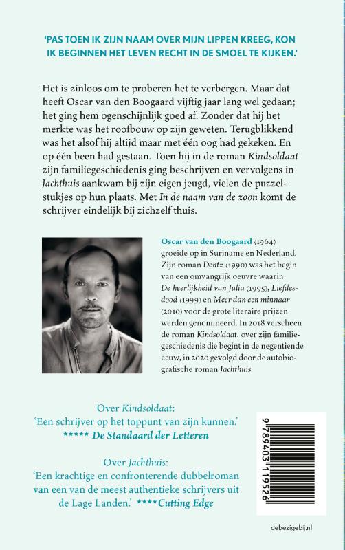 Achterkant van In de naam van de zoon