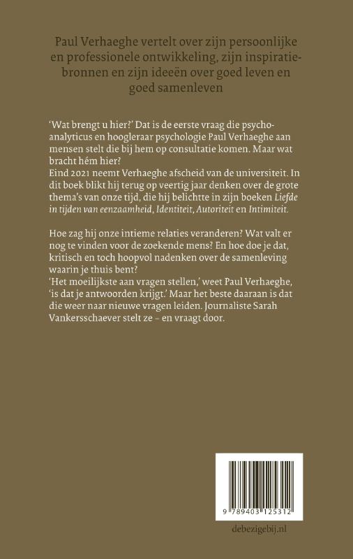 Achterkant van Wat brengt u hier?