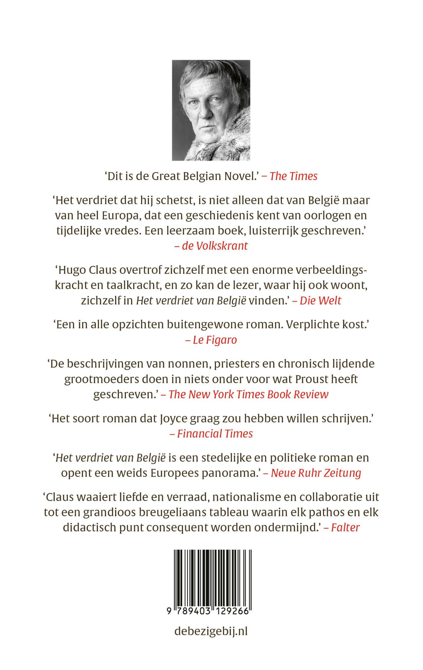 Achterkant van Het verdriet van België