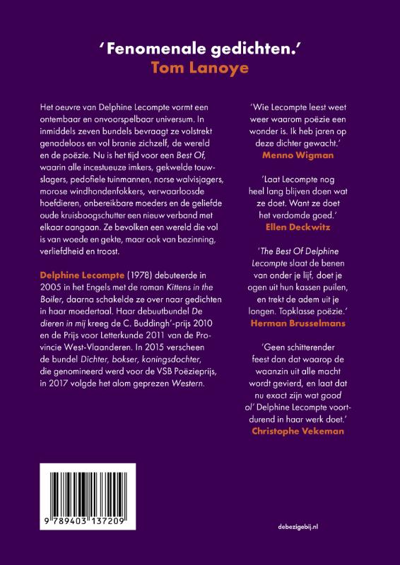 Achterkant van Best of Delphine Lecompte