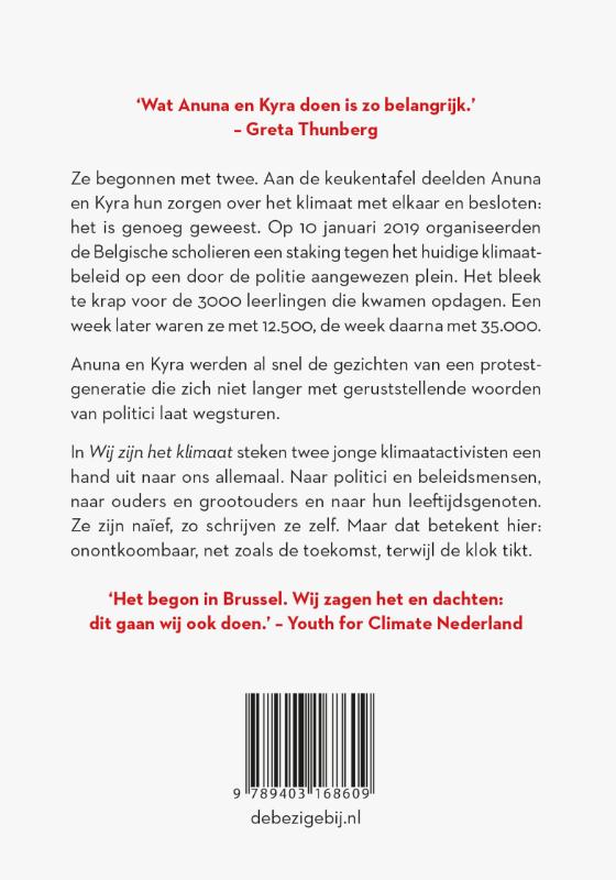 Achterkant van Wij zijn het klimaat