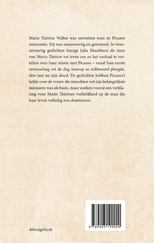 Achterkant van De vrouw die van Picasso bleef houden