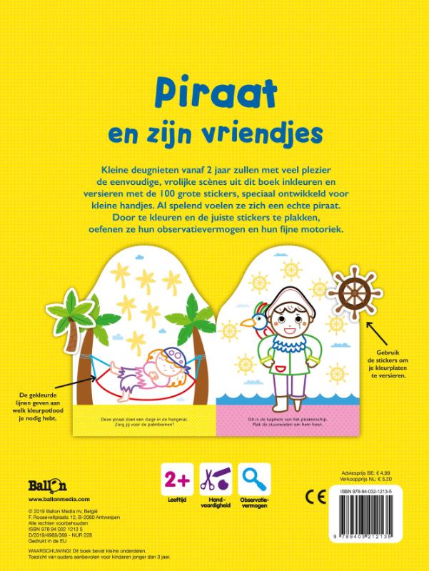 Achterkant van Piraat en zijn vriendjes