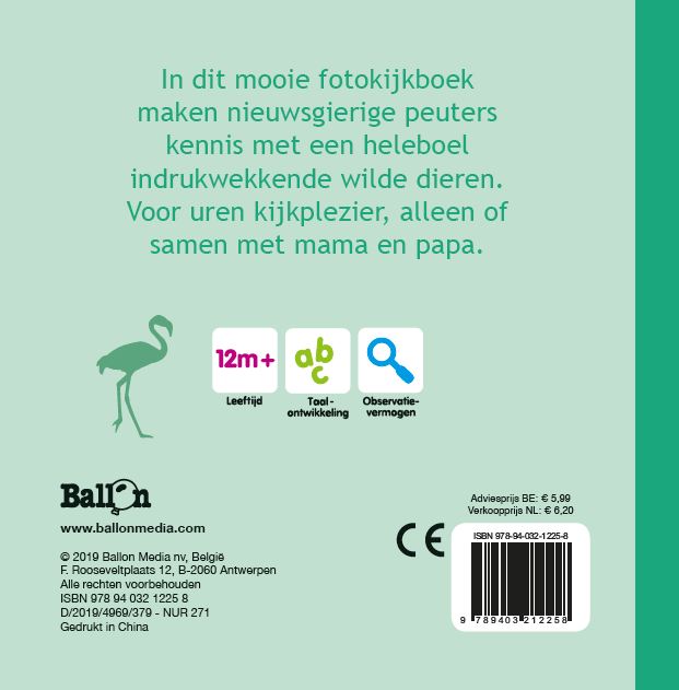 Achterkant van Dieren in de dierentuin