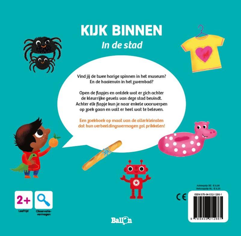 Achterkant van In de stad
