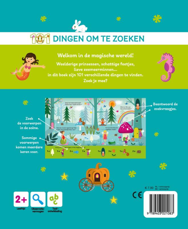 Achterkant van 101 dingen om te zoeken: magische wereld