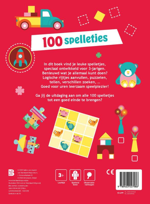 Achterkant van 100 spelletjes voor 3-jarigen