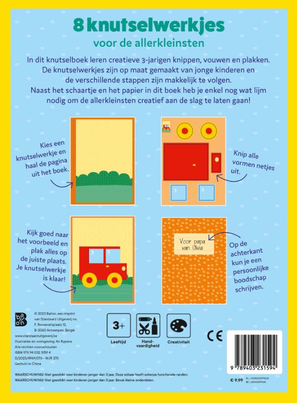 Achterkant van Ik leer knippen 3+ (huis) + schaartje