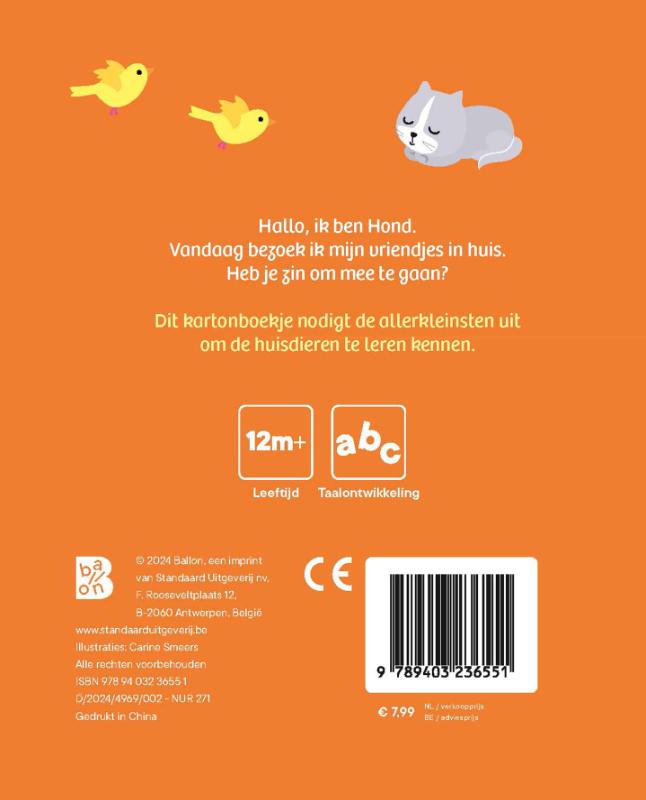 Achterkant van Op avontuur met Hond