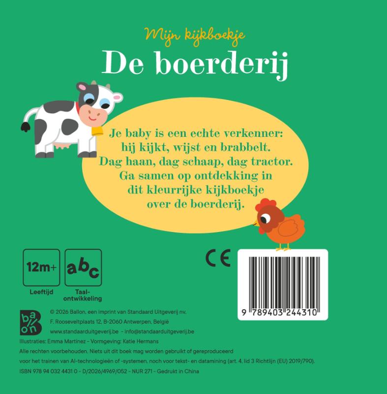 Achterkant van Mijn kijkboekje: De boerderij