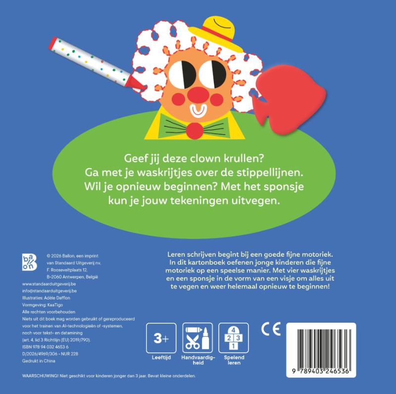 Achterkant van Mijn uitwisboek: Ik leer schrijven