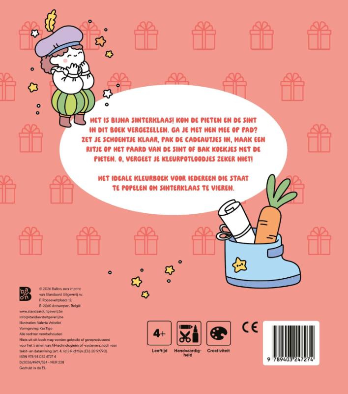 Achterkant van Sinterklaas: Cosy kleurboek