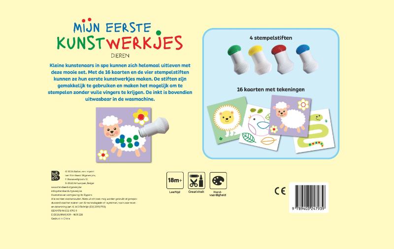 Achterkant van Mijn eerste kunstwerkjes