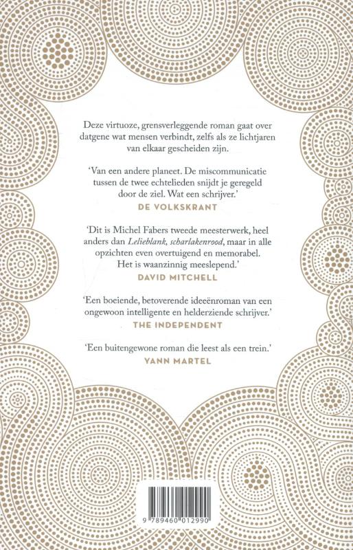 Achterkant van Het boek van wonderlijke nieuwe dingen