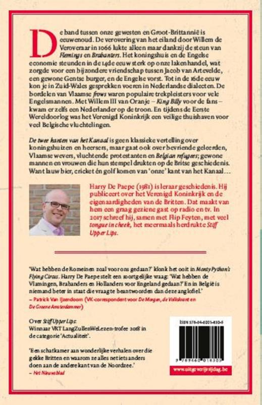 Achterkant van De twee kanten van het Kanaal