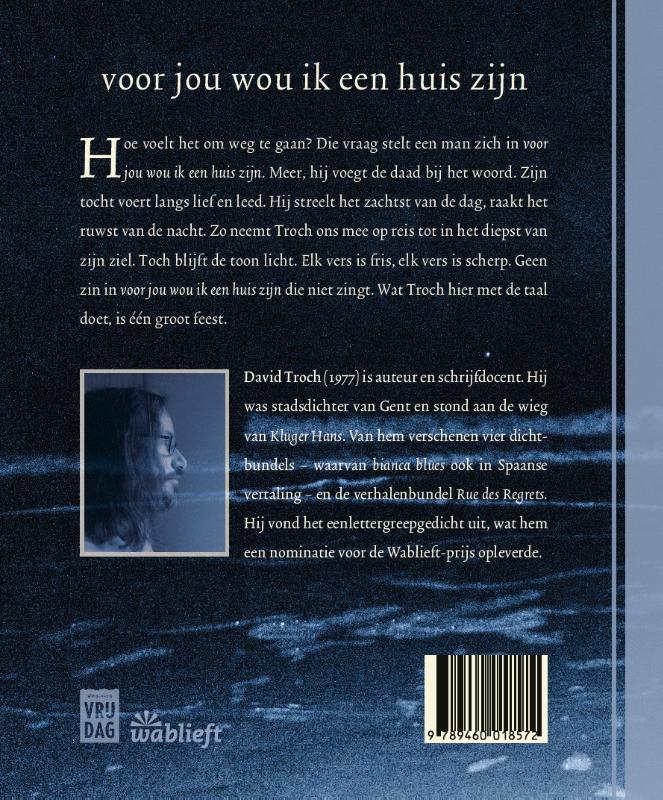 Achterkant van voor jou wou ik een huis zijn