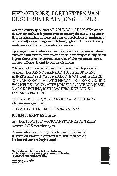 Achterkant van Het oerboek