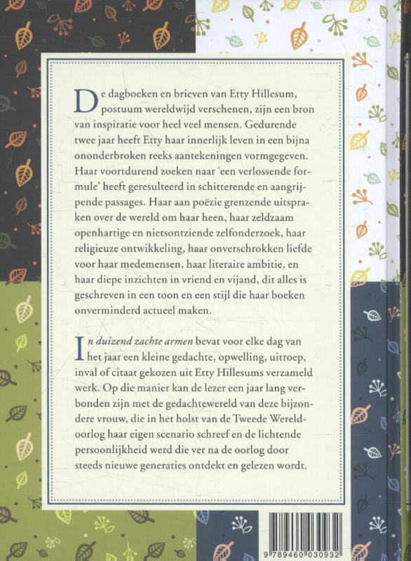 Achterkant van In duizend zachte armen