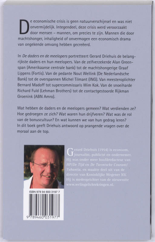 Achterkant van De daders en de meelopers