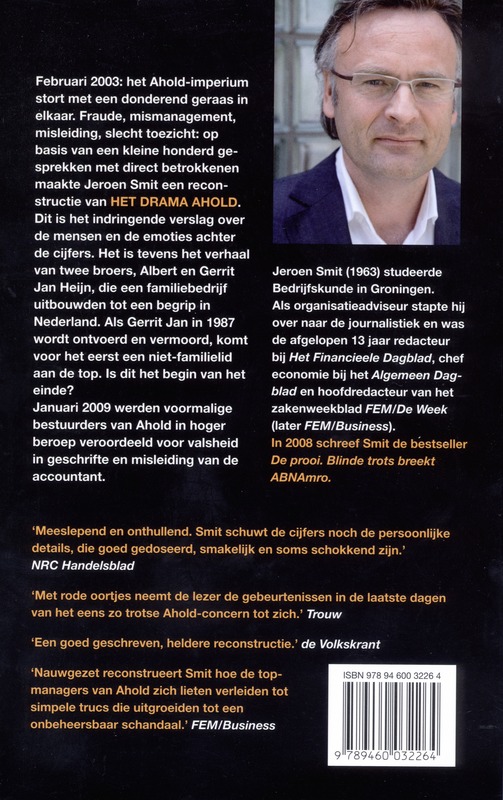Achterkant van Het drama Ahold